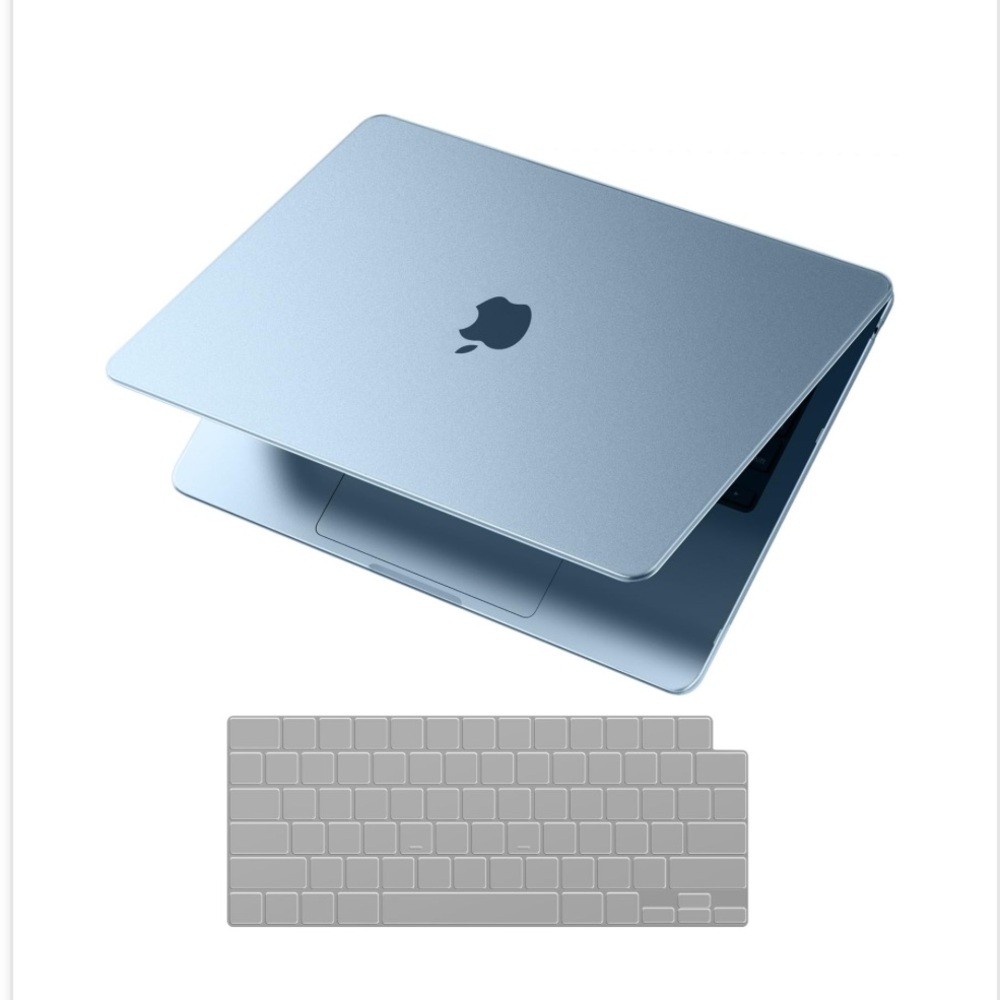Light Blue Hard Shell Case Cover for MacBook Air 15